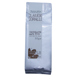 Chocolate soft 73,5% Dunkle Schokolade mit Kakaonibs