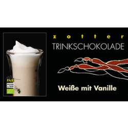 Trinkschokolade Wei&szlig;e mit Vanille (BIO)