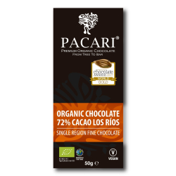 Paccari | Organic Chocolate 72% Cacao Los Rios (BIO) 50g VEGAN