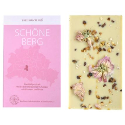 Schöneberg - Weiße Schokolade mit Krokant & Rose (BIO)