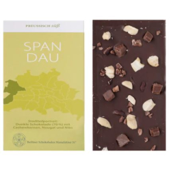 Spandau - Dunkle Schokolade mit Cashewkernen, Nougat & Nibs VEGAN (BIO)