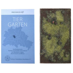 Tiergarten - Dunkle Schokolade mit Blaubeeren, Salbei, Brennessel & Minze VEGAN