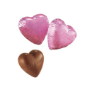 Herzen aus Milchschokolade - Kleine Herzen in rosa...