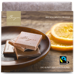 Berger | Orange 90g - gefüllte Milchschokolade (BIO)