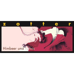 Zotter | Himbeer und Kokos - Dunkle Kokoskuvertüre (BIO)