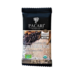 Pacari  Kleine BIO-Schokoladen Tafel Cuzco Salt & Nibs