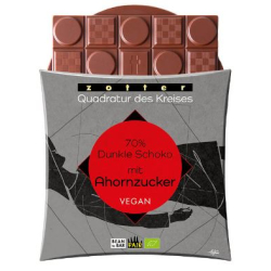 70% Dunkle Schokolade mit Ahornzucker (BIO)