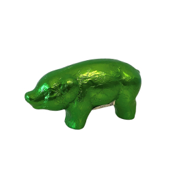 Fesey | Glücksschweinchen Vollmilch 50g knallgrün