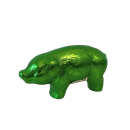 Glücksschweinchen Vollmilch 50g knallgrün