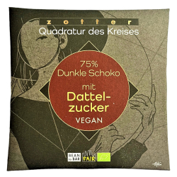 Zotter | 75% Dunkle Schoko mit Dattelzucker (BIO) VEGAN