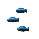 Fesey | Barsch Fisch 10g - Vollmilchschokolade dunkelblau