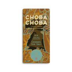 CHOBA CHOBA | Caramel Sea Salt 41% -Milchschokolade mit Salzkaramell (BIO)