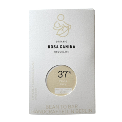 Rosa Canina | Mandel Tonka 37% - weisse Schokolade mit Tonkabohnen und Mandeln (BIO) 50g