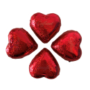 Caffarel | Herz aus Milchschokolade mit Liebesgruß